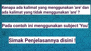 Untuk Pemula || Pake 'are' atau tidak ? || Part 11