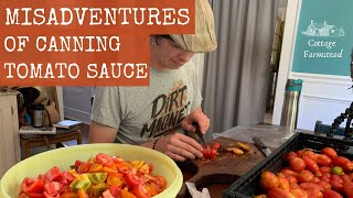 Gas Leak & Seal Fails - Misadventures of canning tomato sauce