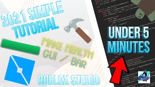 HOW To Make A HEALTH Bar In ROBLOX! | Studio Tutorial