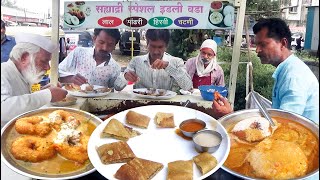 Breakfast time in Osmanabad | Idli Vada Sambar | Masala Dosa | Best South Indian Breakfast