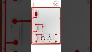 बोर्ड वायरिंग कैसे करें 3 switch 3 socket 1indicator connection bord wiring #wiring#shortvideo#viral