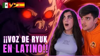 🔥 ESPAÑOLES REACCIONAN A DEATH NOTE LATINO VS ESPAÑOL 🔥 | 💀LA MUERTE DE KIRA💀😱LA VOZ DE RYUK😱