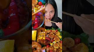 Shrimp Platter #shorts Spicy Seafood Mukbang.