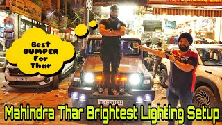 Brightest Lighting Setup for Mahindra Thar | THAR MODIFICATION | Thar Accessories | Karol Bagh