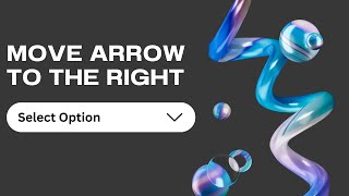 How we can add a space in html select box arrow