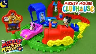 Mickey Mouse Clubhouse Motorized Express Mail Delivery Train Track Set and the Roadster Racers Cars