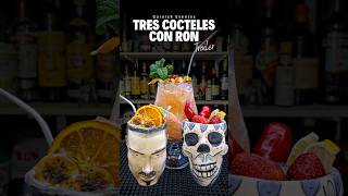 Tres cócteles con Ron 🏝️ Tutorial Bartender #GarnishEventos