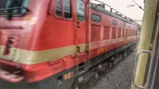 THRILLING PARALLEL RUN || 22173 ED WAP4 114 YEARS OLD 16101 QUILON MAIL PARALLEL WITH MSB CGL EMU ||