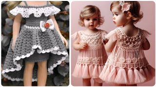 Fabulously New Girls Frocks Modernists Style's and Design's || #crochetpatterns