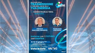 11, 12, 13 giugno Elezioni RSU-RLSA in TERNA; vota UILTEC - Vincenzo Piancazzi