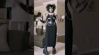 Swapping my Trad Goth look for Glam #ytshorts #transformed #goth #makeover #tradgoth #glam #reaction