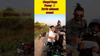 Chapri Boys Funny Bike Exhaust sound 😂😆 #viral #chapri #shorts