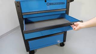 CTBF355KB 5 Drawer Flip Top Cart, Corporate Blue