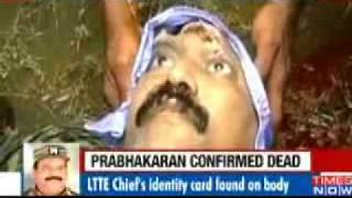 Sri Lankan army releases video of LTTE chief's body