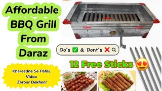 Daraz Product Review | Bbq Grill | Angethi Stove | With 12 Free Sticks | Prices & Links Mentioned 🛍️