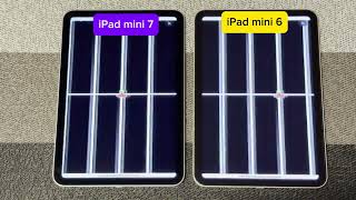 iPad mini 7 vs mini 6 Landscape Jelly Scrolling comparison