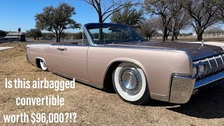 FOR SALE - Rose '64 Airbagged Lincoln Continental Convertible