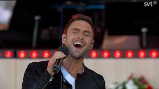 Måns Zelmerlöw performs "Heroes" & "En Kväll I Juni" at Allsång på Skansen, Stockholm (30.06.2015)