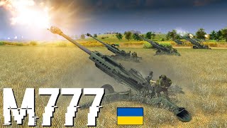 Ukranian Massive M777 howitzer destroys russian Military vehicle convoy   MOWAS2 BATTLE