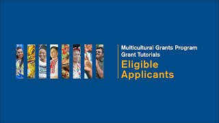 Multicultural Affairs Grant Tutorials: Eligible Applicants