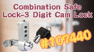 Combination Safe Lock-3 Digit Cam Lock #107440 | ABA Locks - Lock Picking, Installation