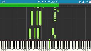 Myke Towers & benny blanco - DEGENERE | Piano Tutorial | Midi