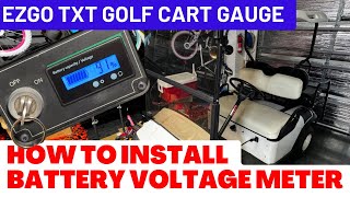 How to Install Golf Cart Voltage Gauge and Battery Meter