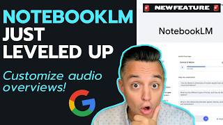 NotebookLM new release 🚨 Customizing audio overviews and business edition!