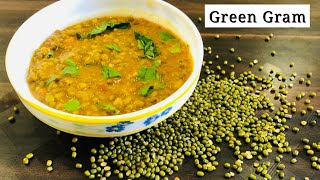 Green gram recipe| green lentil | Green moong daal | protien nd fibre rich green dahl Healthy recipe