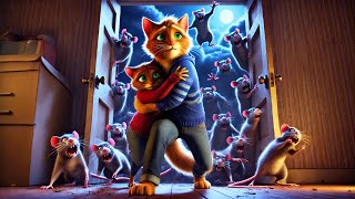 Zombie Rats Invade Home and Attack Cats! #aicat #catlover #animation #zombiesurvival