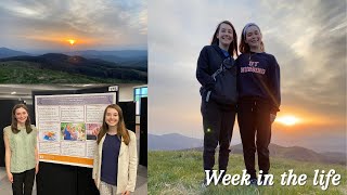 WEEK IN THE LIFE OF A NURSING STUDENT | 2 exams, checkoffs, poster presentation, & Max Patch sunrise