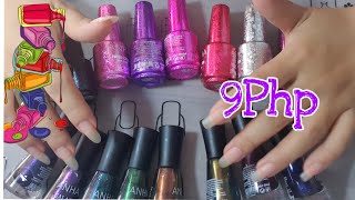 9Php MURANG NAIL POLISH SA SHOPEE/ ANHA NAIL POLISHES/ SWATCHES