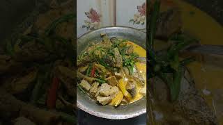 gulai ikan haruan hasil mancing