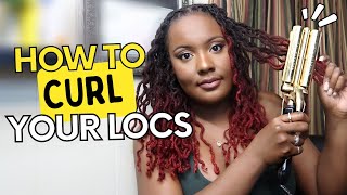 HOW TO CURL YOUR LOCS / WAVY LOC TUTORIAL | OF THE ESSENCE