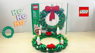 LEGO Christmas Wreath 2 in 1 40426 ✨Chill Speed Build + Unboxing✨