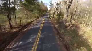 Flying my Quadcopter down a country road