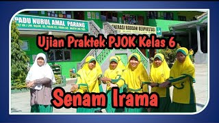 Ujian Praktek Senam Irama Kelas 6A Putri TA 2022/2023