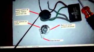 Hunter Ceiling Fan 4-Wire Switch Repair