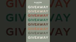 Enter now on our Instagram! @plantermint! #indoorgardening #indoorplants #plant