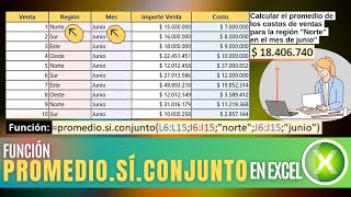 FUNCION PROMEDIO.SI.CONJUNTO EN EXCEL.