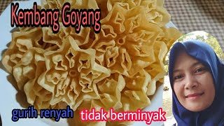 KUE KEMBANG GOYANG | GURIH RENYAH TANPA MINYAK