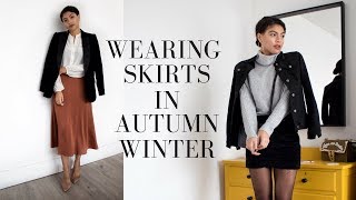 WAYS TO WEAR SKIRTS IN AUTUMN & WINTER | Samio