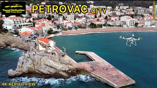 PETROVAC Grad iz vazduha u Januaru 2024 - PETROVAC CITY [4K Aerial View] MNE Crna Gora