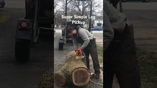 Picking up logs the easy way.