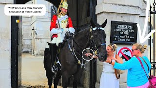 *NEW SIGN: This Is How Tourists' Behaviour at Horse Guards in London, TODAY