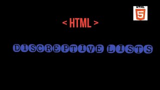 HTML DESCRIPTIVE LISTS @EMECHICODE