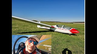 Glider flight 'Vol d'Initiation au Planeur a Cherence'. My leaving present from my colleagues.