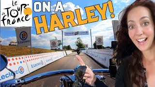 LEADING Le Tour De France on a Harley Davidson!