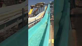 Mum on water slide 🤣 #waterslide #morocco #mom #summer #fun #marrakech #grandma #pool #holiday