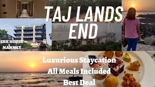 #Vlog7 | Taj Lands End Mumbai | Luxurious Staycation | 5 Star Hotel | Sea Link | Food | SRK Mannat